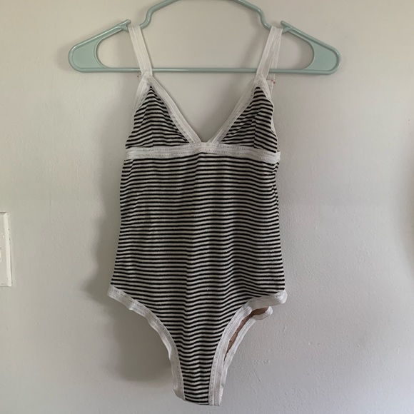 Striped Leah Shlaer Swimsuit - Picture 1 of 4